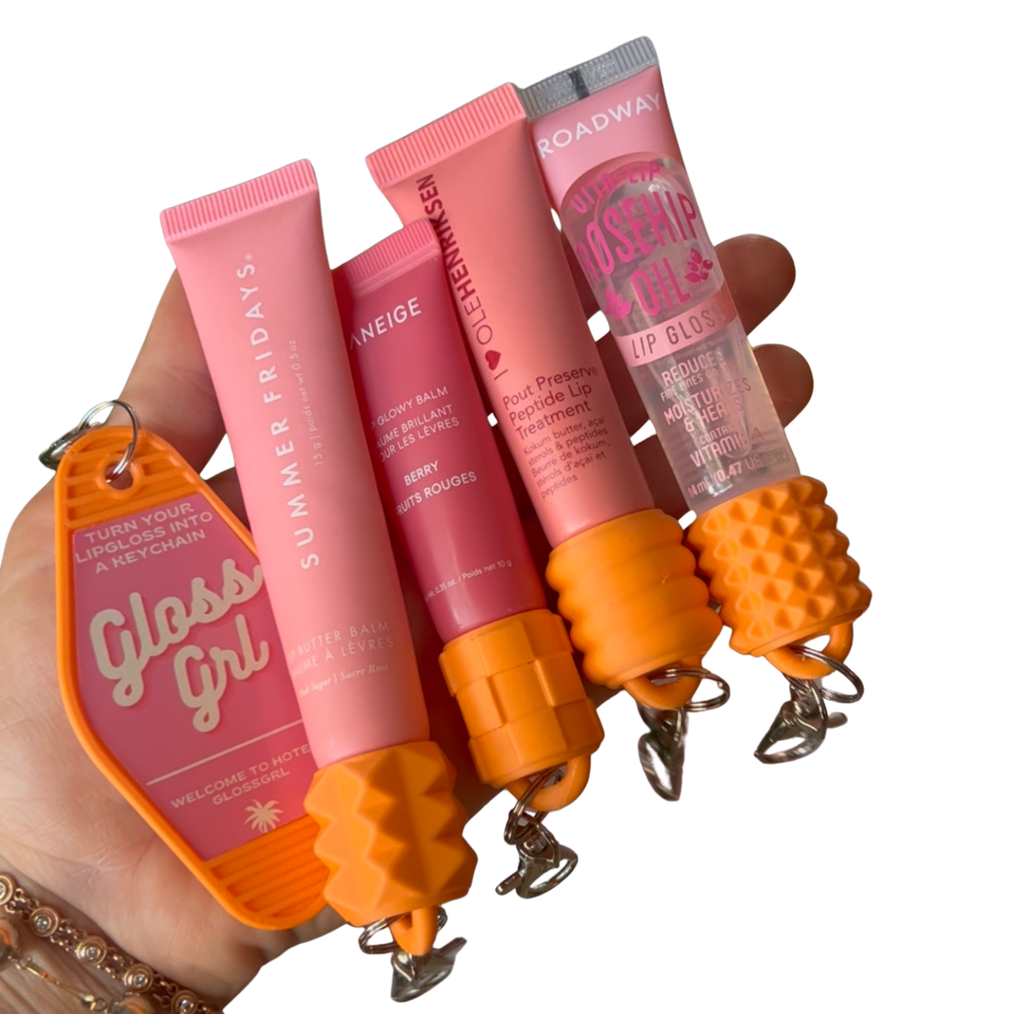 GlossGrl Keychain Caps Limited Edition Orange