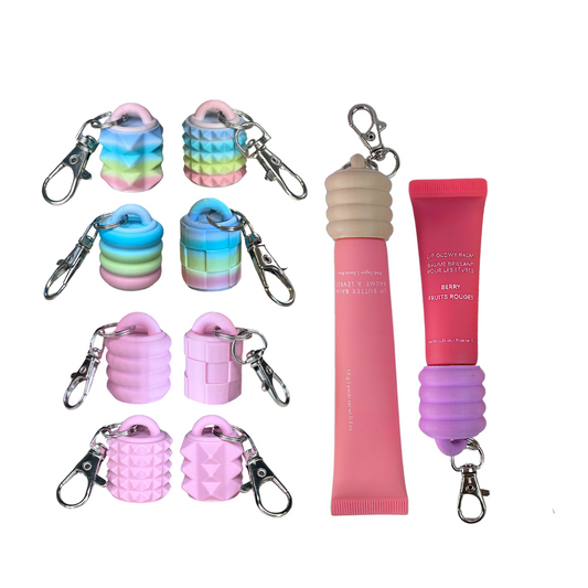 GlossGrl Lip Balm & Gloss Keychain Caps