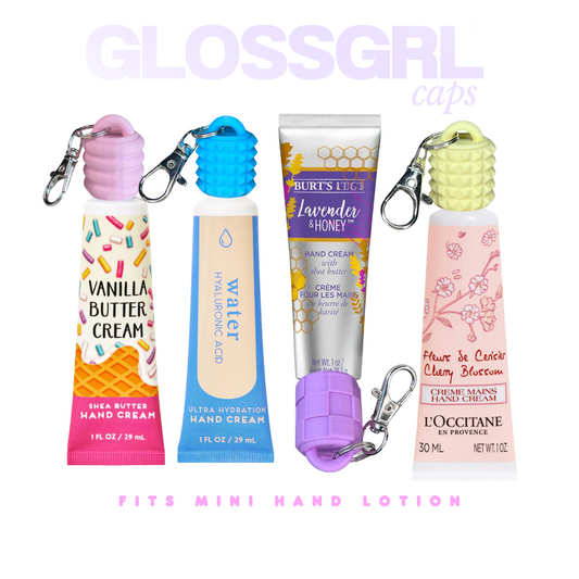 GlossGrl 1oz Mini Hand Lotion Keychain Caps