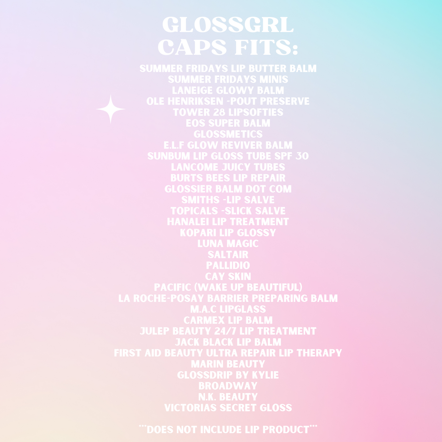 GlossGrl Lip Balm & Gloss Keychain Caps